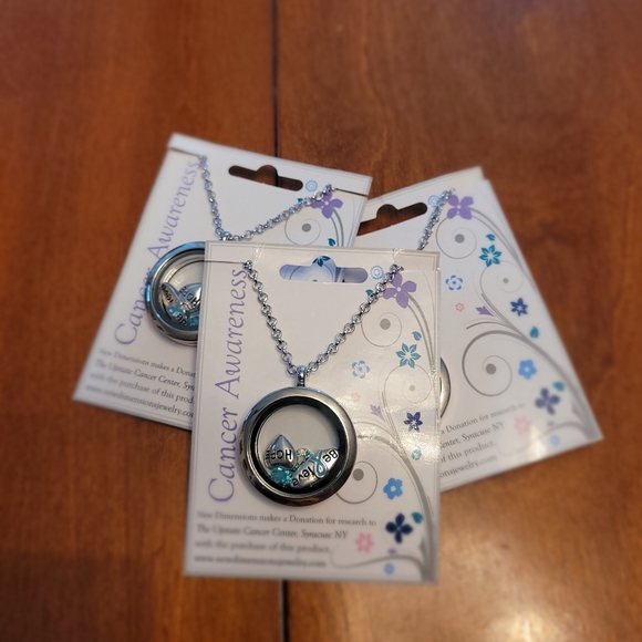 Cancer awareness Floating charm locket - Picture 2 of 7